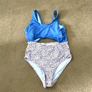 Shein Romwe, multi colored patterned girls bathing suit